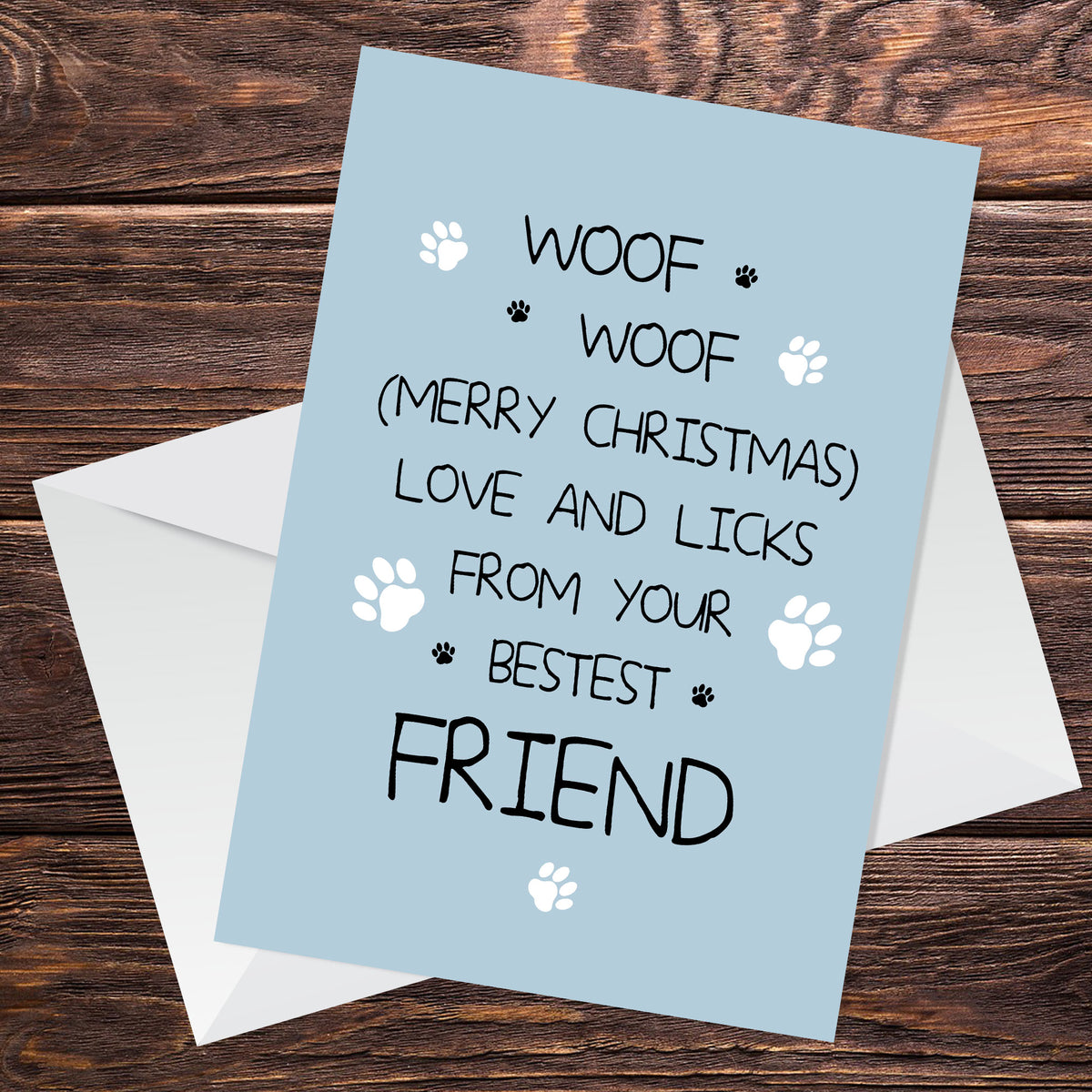 Christmas Card From The Dog Funny Dog Christmas Cards Joke