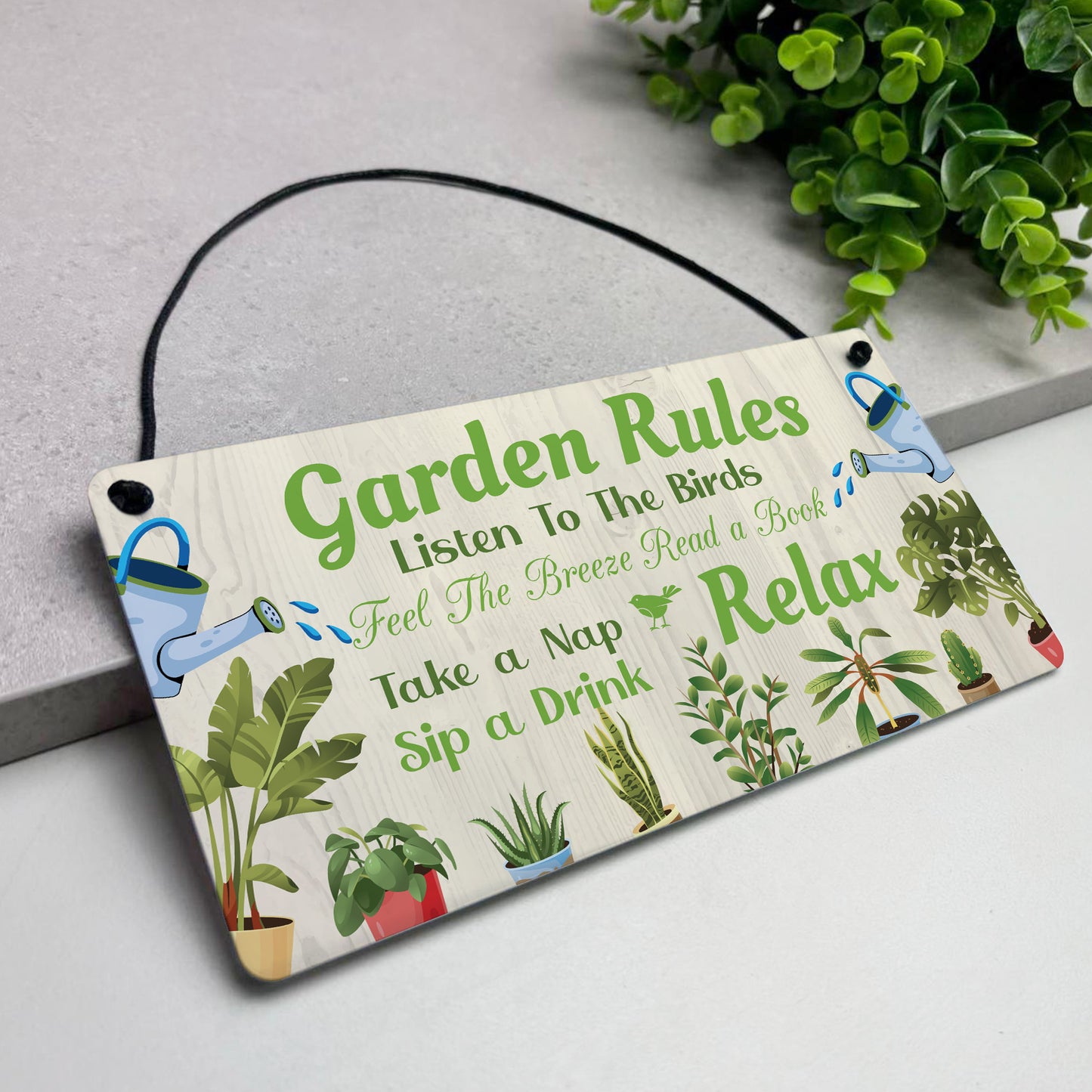 Garden Signs For Outside Hanging Garden Rules Sign For Yard