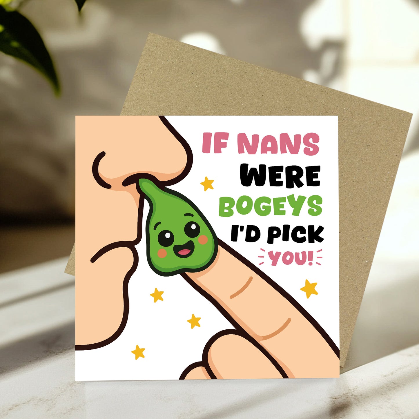 Funny NAN Card Birthday Card For Nan From Granddaughter Grandson