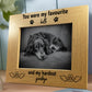 Keepsake Memorial Photo Frame For Dog Puppy Pet Hardest Goodbye
