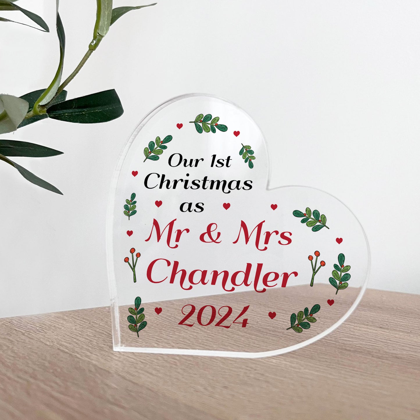 Our 1st Christmas As Mr And Mrs ANY SURNAME Personalised