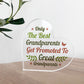 Nanny and Grandad Gift Acrylic Plaque Great Grandparent Gifts