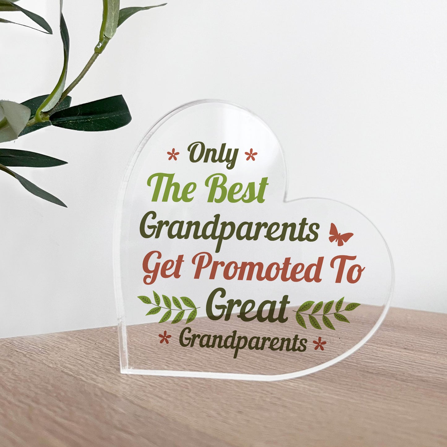 Nanny and Grandad Gift Acrylic Plaque Great Grandparent Gifts