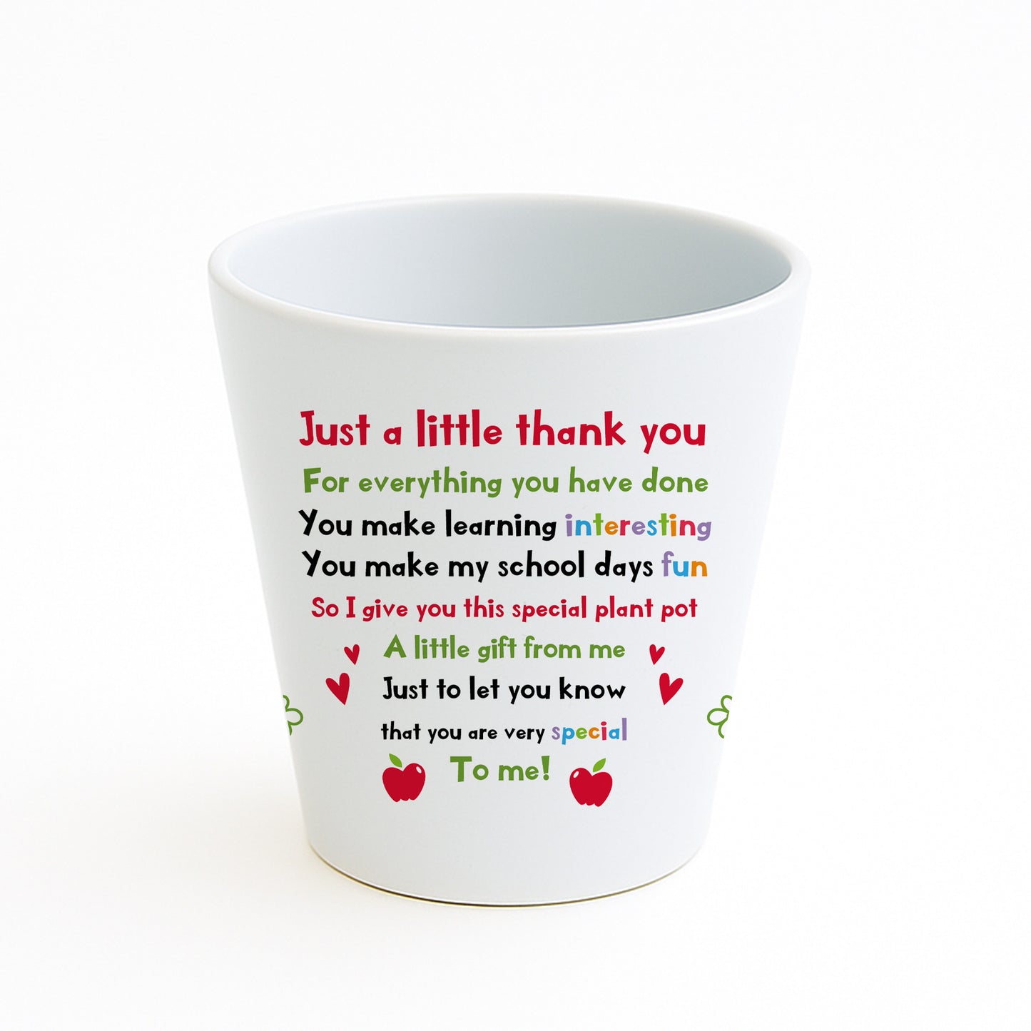 THANK YOU GIFT For Teacher Plant Pot 10cm x 9cm Gift For Teacher