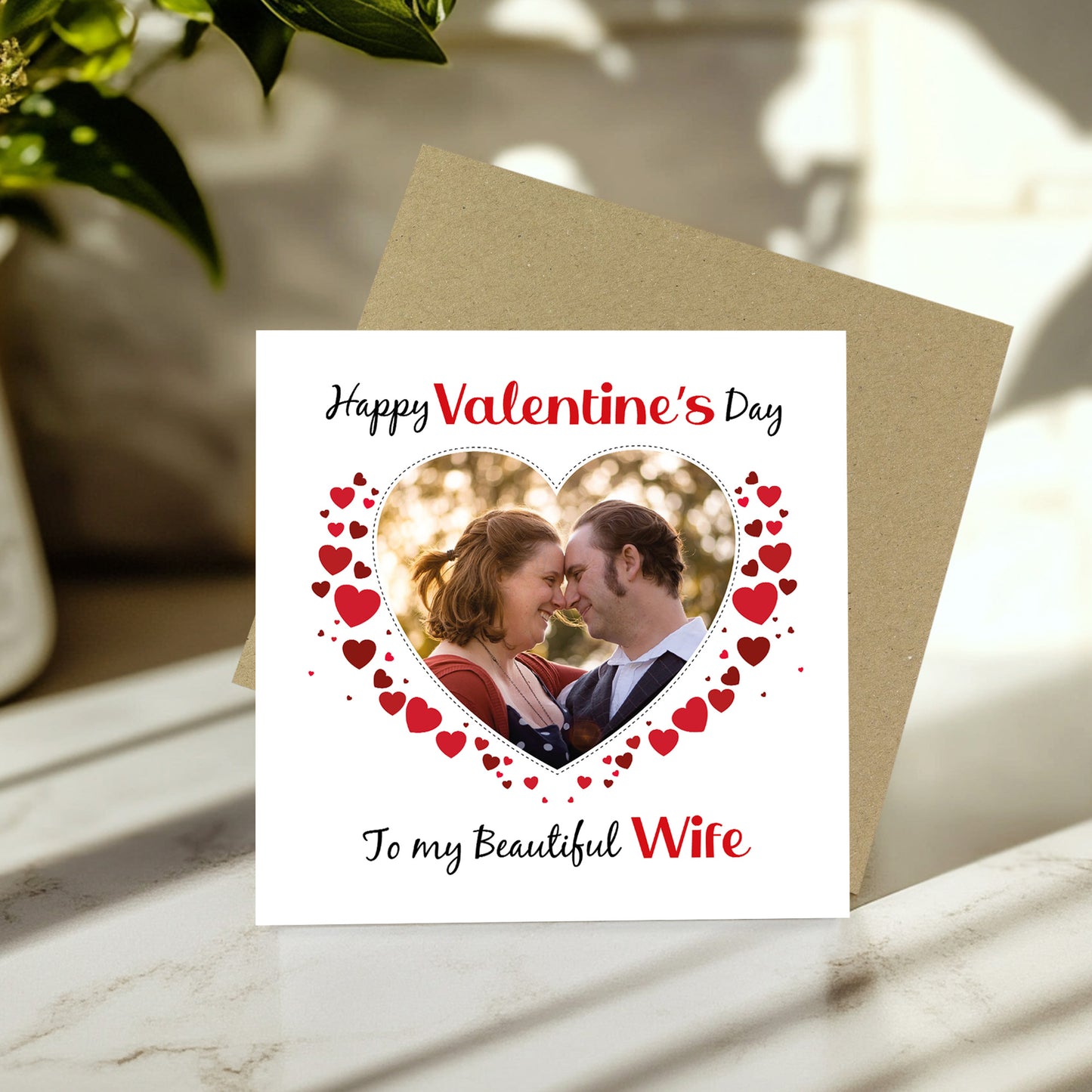 Valentines Day Personalised Photo Valentines Day Card To My Wife