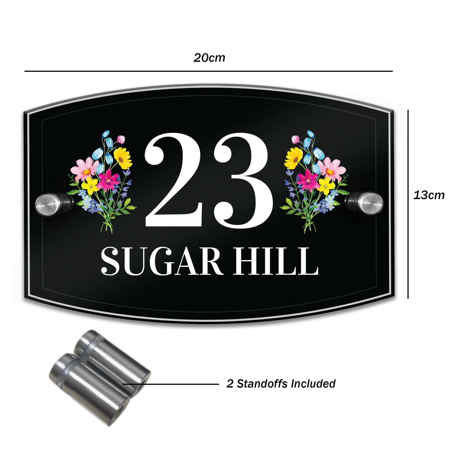 Address Plaque For Wall House Signs Acrylic Door Number Sign