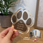Dog Memorial Gift Paw Print Plaque In Memory Of Dog Cat Pet