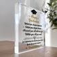 Happy Graduation Plaque Congratulations Graduate Degree Gift