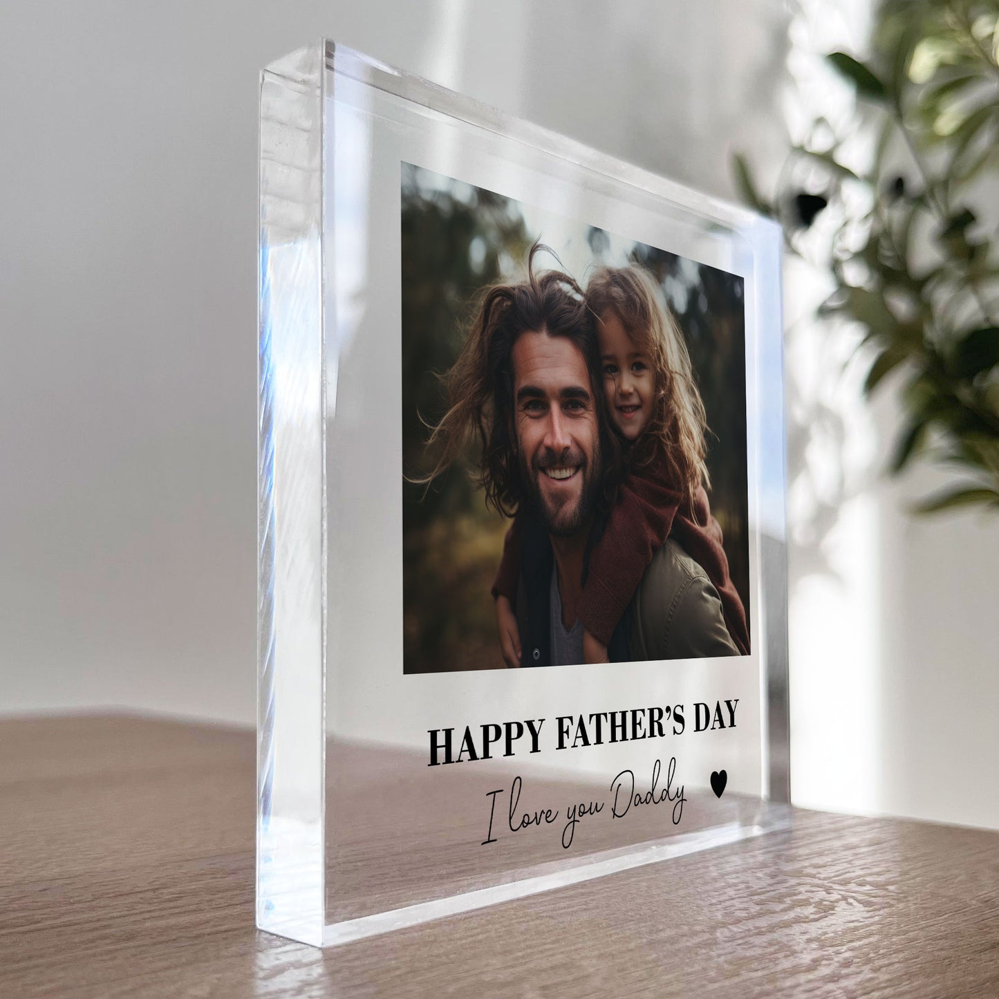 Happy Fathers Day Gift For Dad Daddy Personalised Photo Plaque