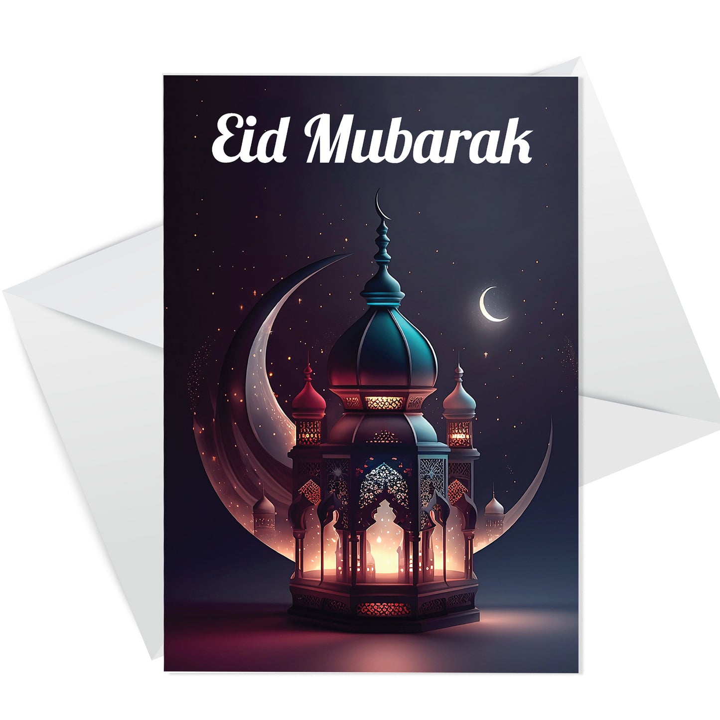 Eid Mubarak Multipack of 6 Cards For Friends Family Kids Ramadan