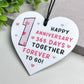 1st Anniversary Gift For Boyfriend Girlfriend Acrylic Heart