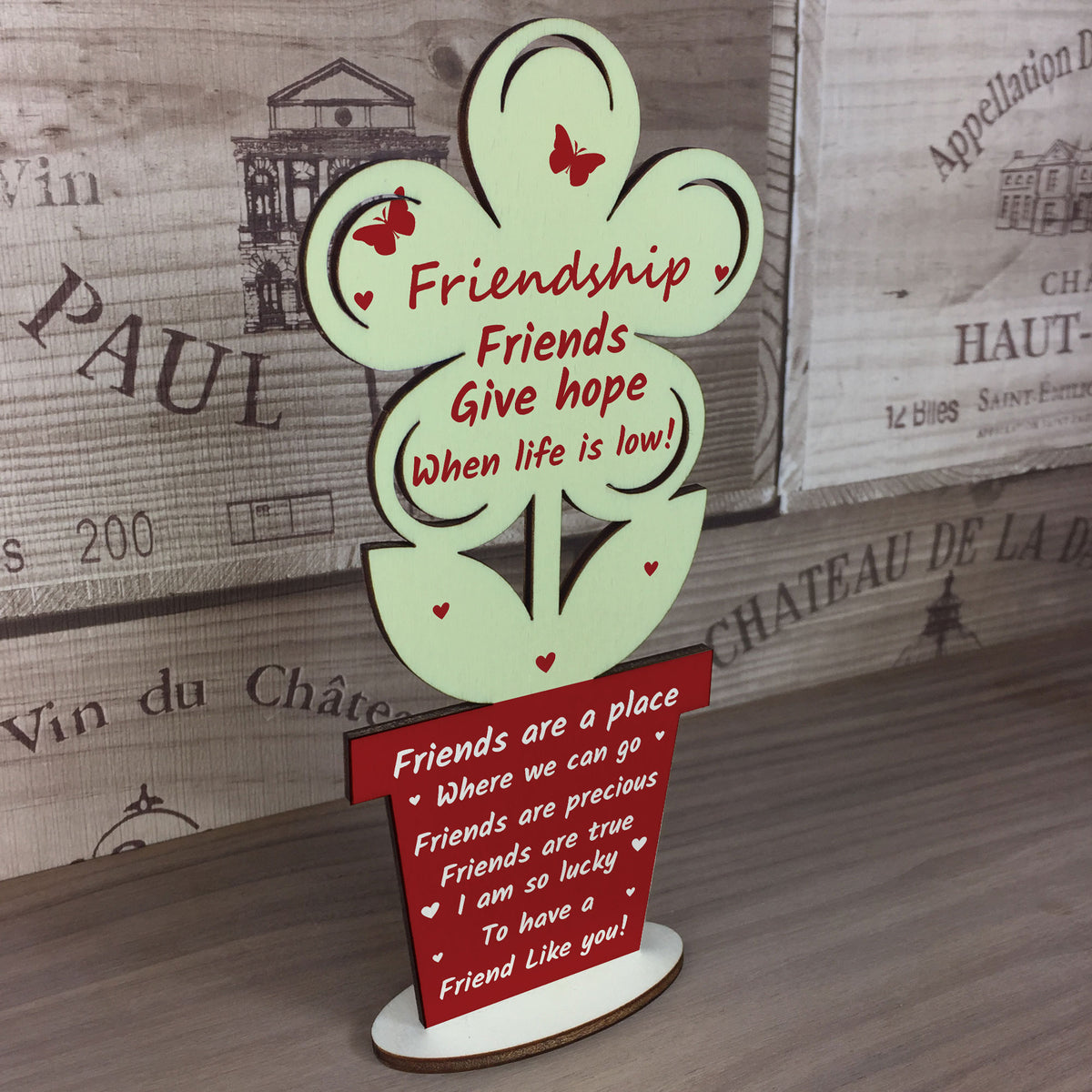 Friendship Gift For Her Freestanding Flower Gift For Best Friend