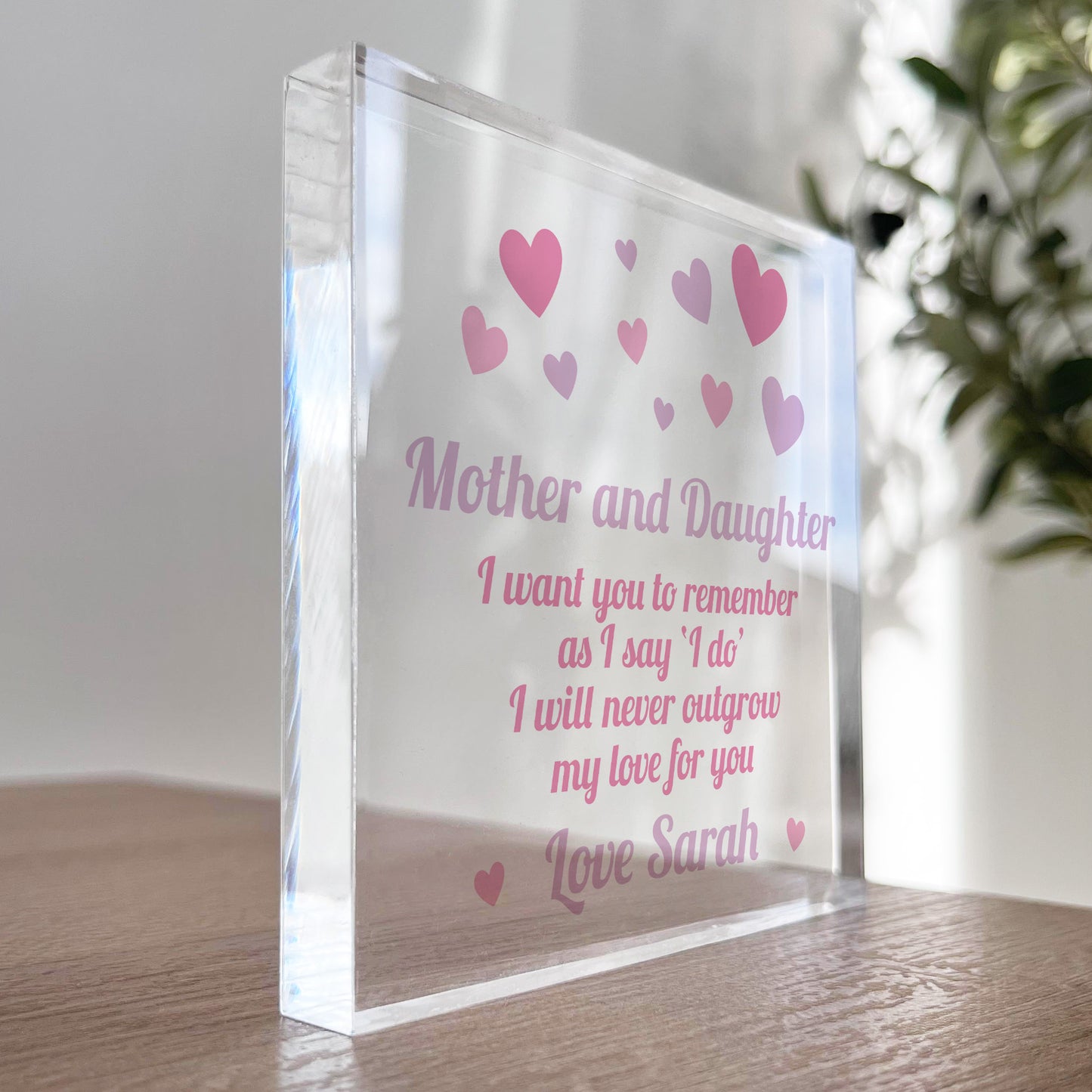 Gift For Mother Of The Bride Personalised Wedding Day Gift Mum