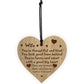 Wife Gifts For Birthday Anniversary Engraved Wood Heart Gift