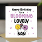 Birthday Gift For Nan BLOOMING LOVELY NAN Card And Plant Pot