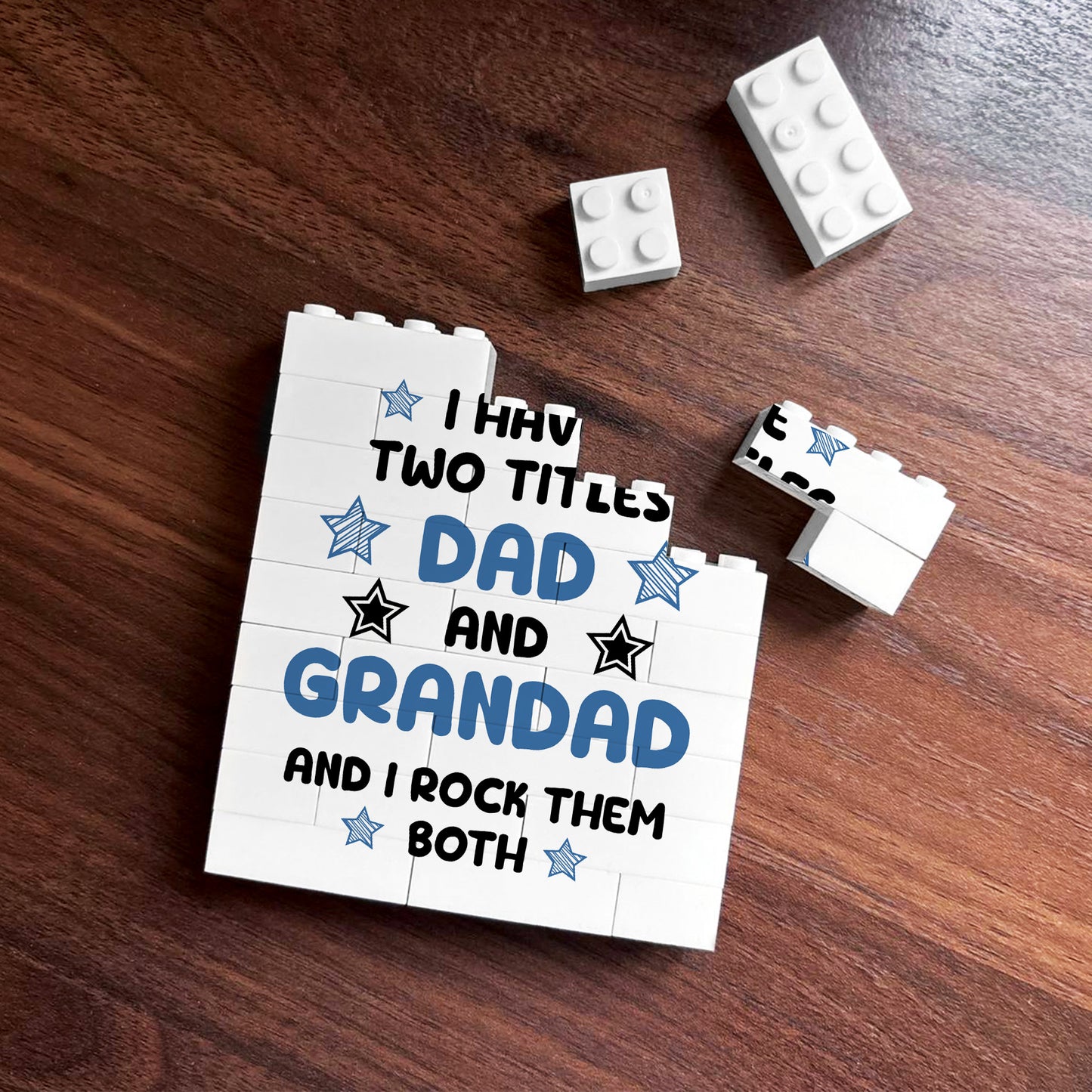 Funny Dad Grandad Gift For Fathers Day Birthday Building Block