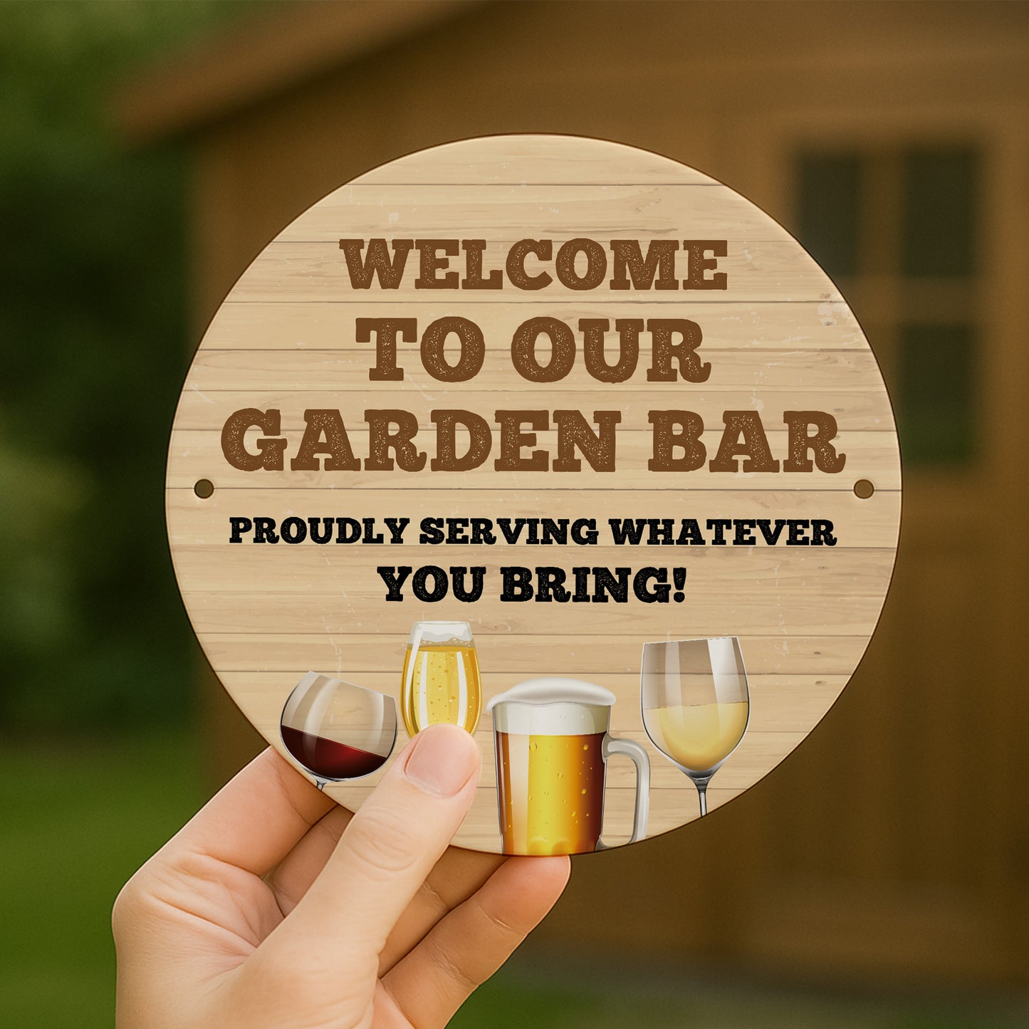 Bar Signs For Home Bar Round Wall Plaque Bar Sign Garden Shed