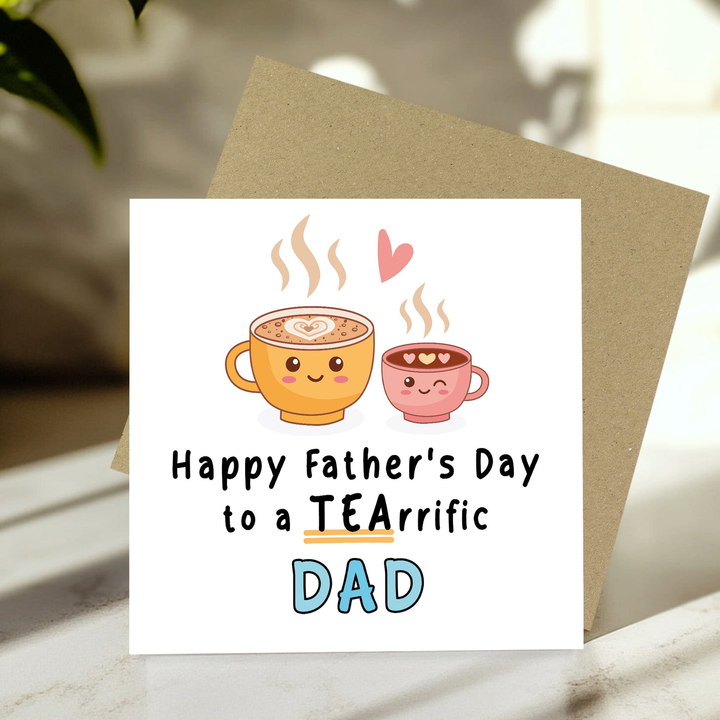 Fathers Day Card For Dad With Kraft Envelope Teariffic Dad Card