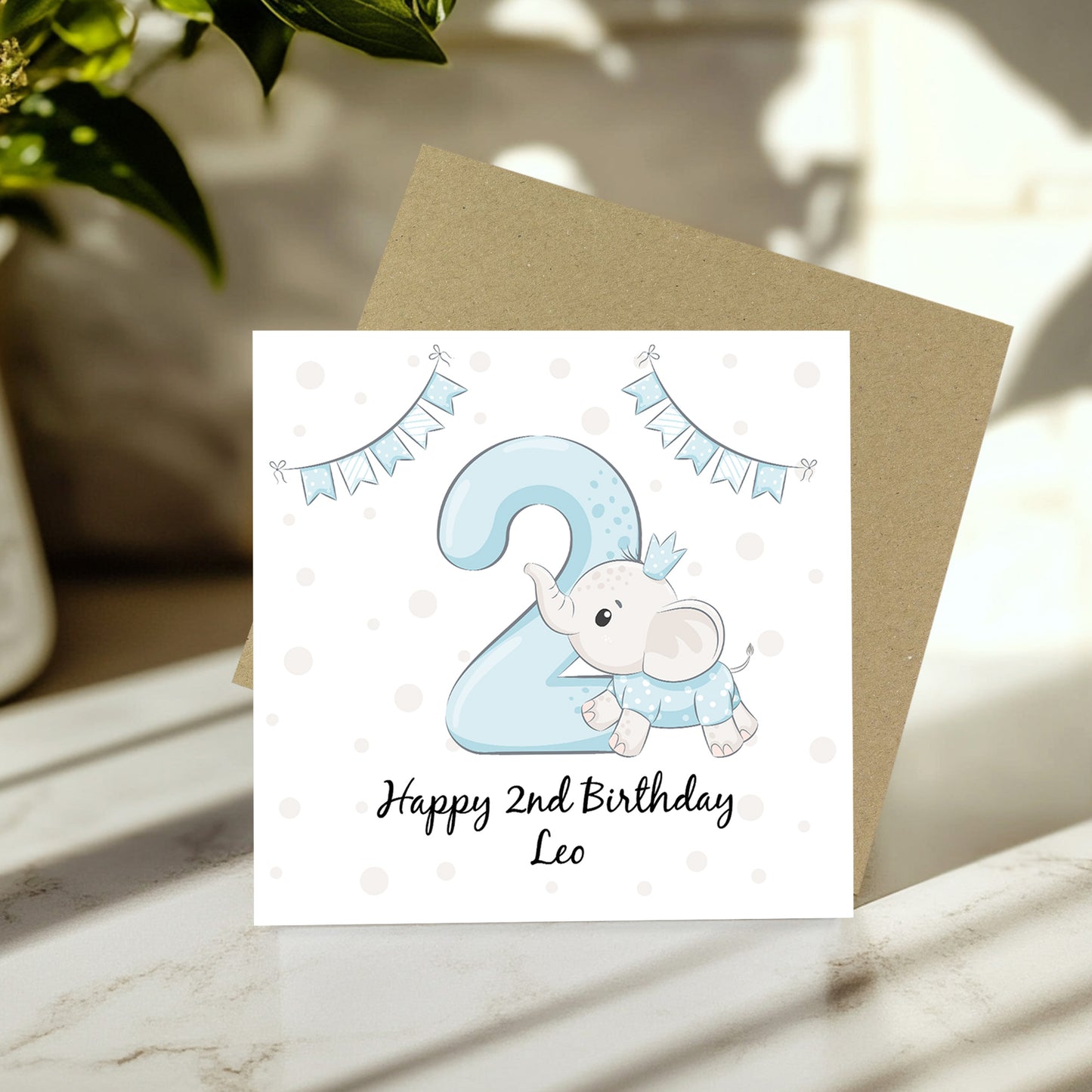Personalised 2nd Birthday Card For Boy Son 2nd Birthday Card