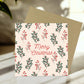 Merry Christmas Greetings Card Kraft Envelope Christmas Card