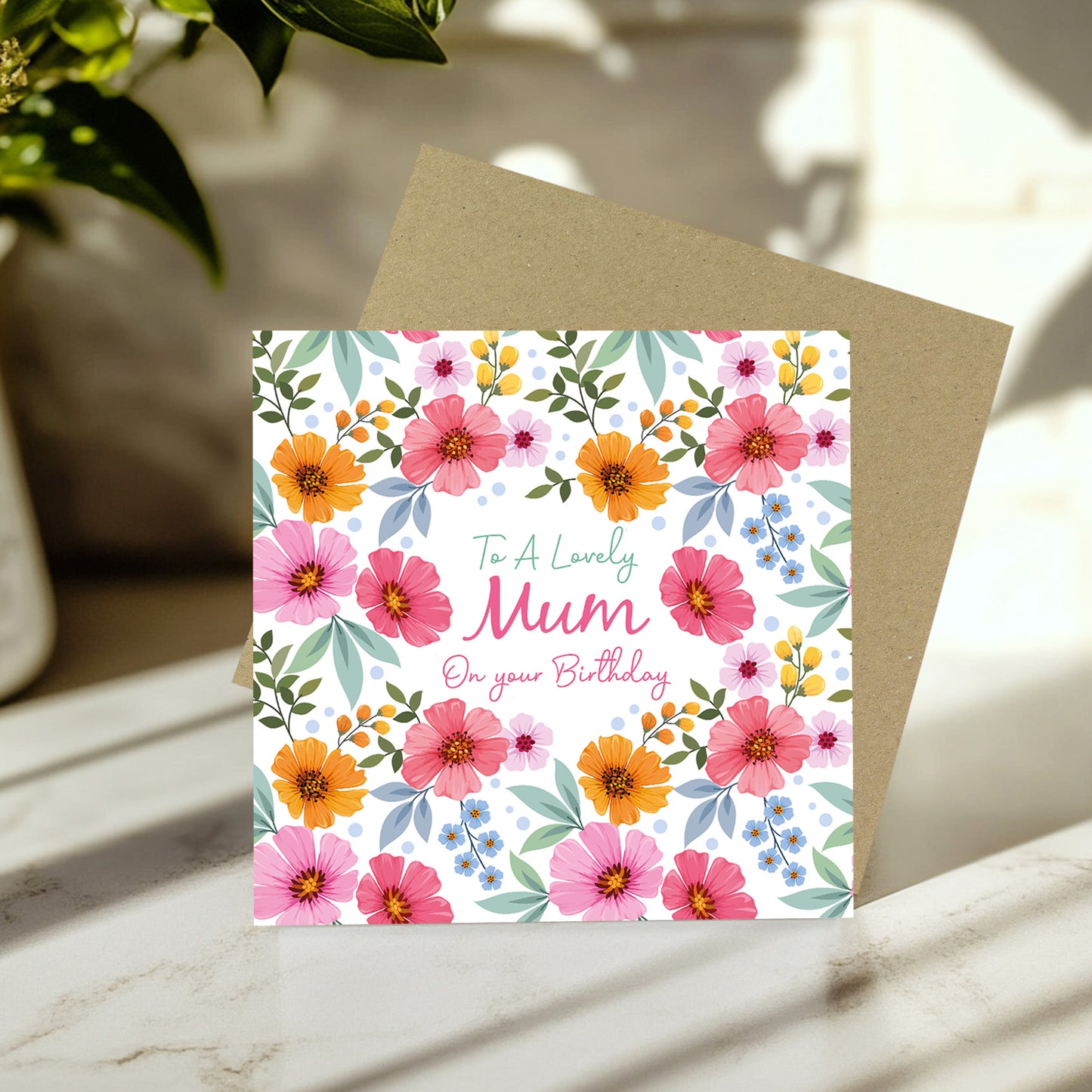 Birthday Card For Mum To A Lovely Mum Birthday Card Floral Card