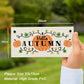 Autumn House Decor Sign With Pumpkins Accessories