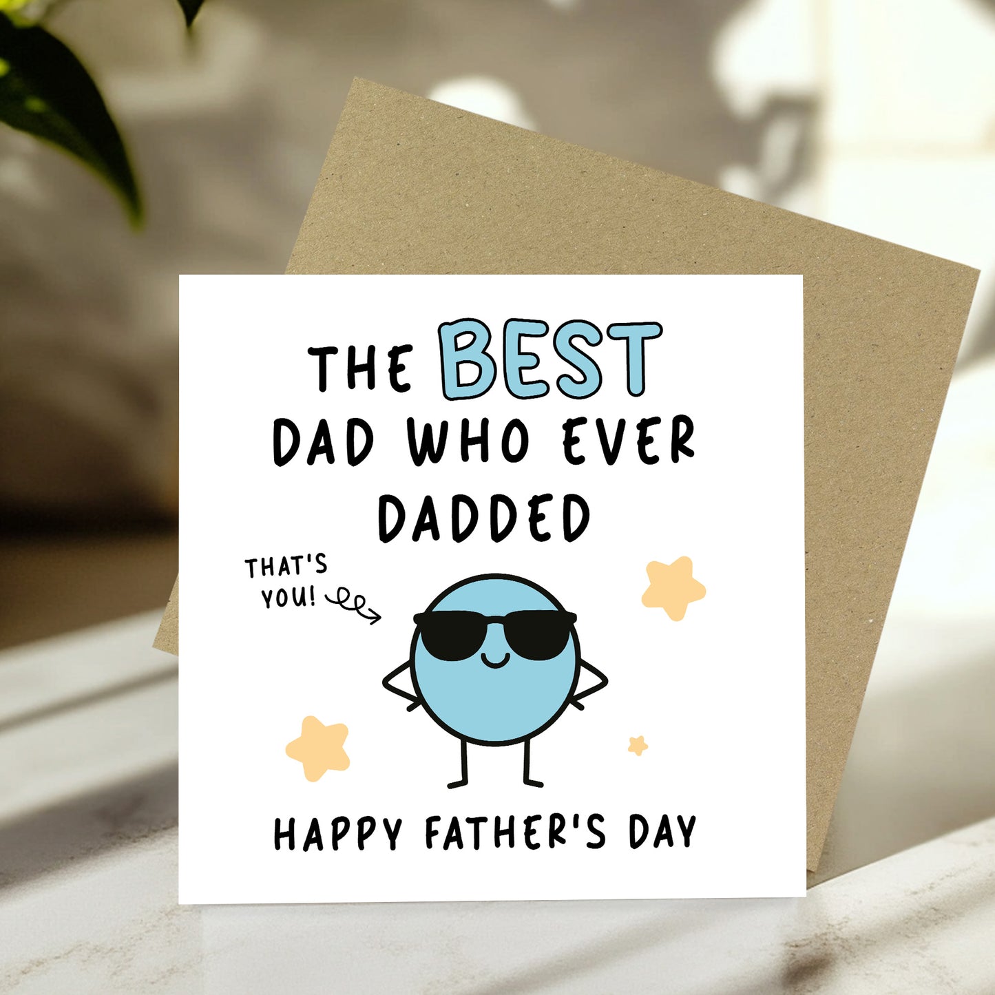 Father's Day Card Best Dad Novelty Card For Fathers Day