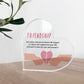 Heart Shaped Friendship Plaque Thank You Gift For Best Friend