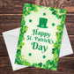 Happy St Patricks Day Greetings Card Irish Day Card For Friends