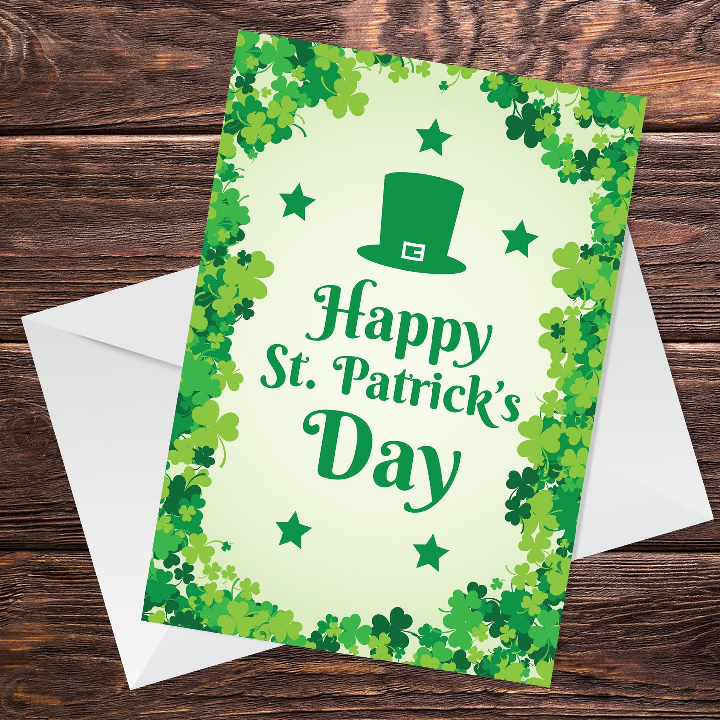 Happy St Patricks Day Greetings Card Irish Day Card For Friends