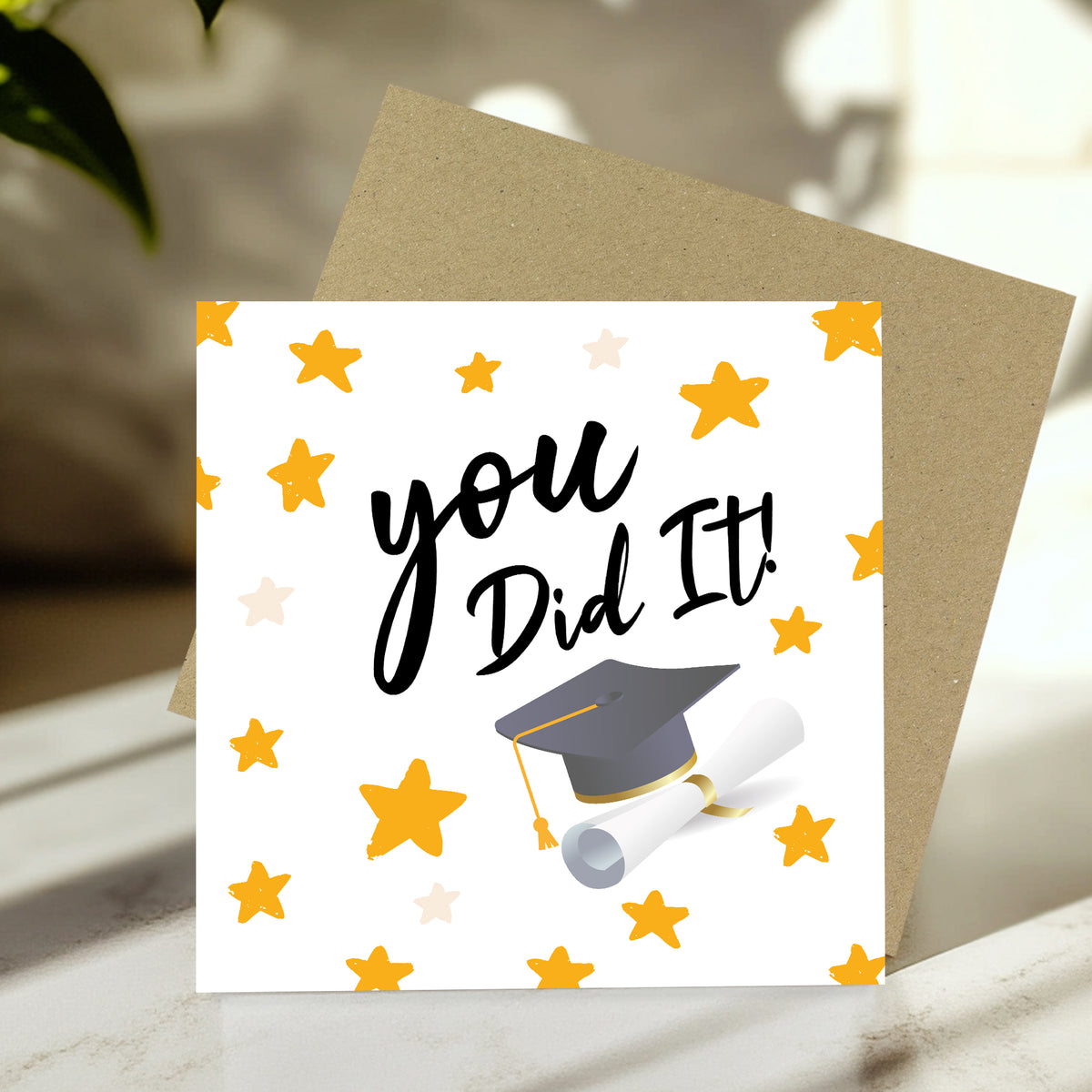 Graduation Card For Daughter Son YOU DID IT Card With Envelope