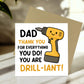 Funny DIY Handyman Dad Card For Fathers Day Birthday Novelty