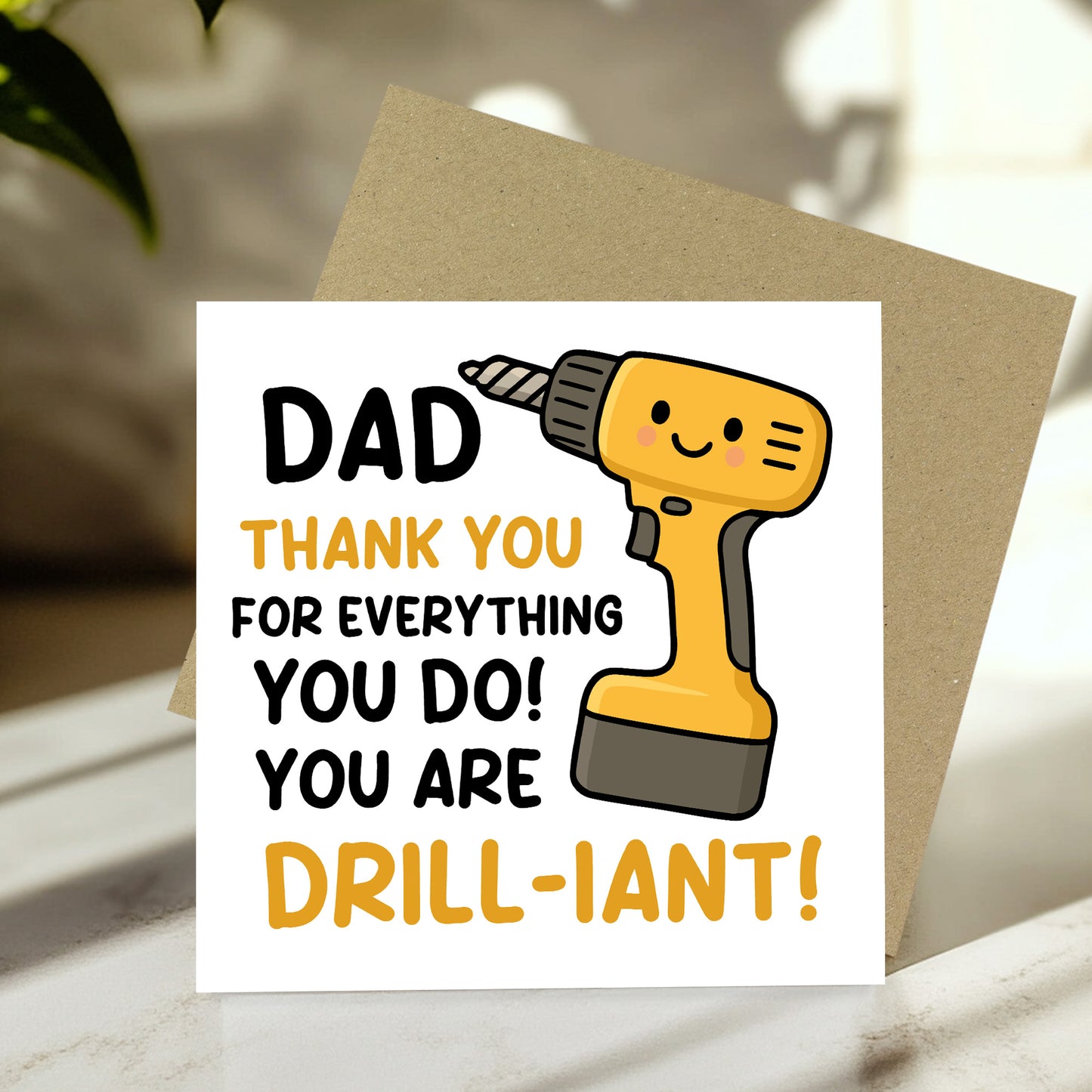 Funny DIY Handyman Dad Card For Fathers Day Birthday Novelty