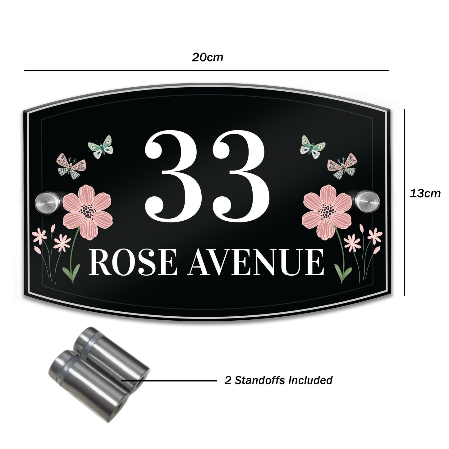 Personalised House Sign Home Address Plaque House Number Sign