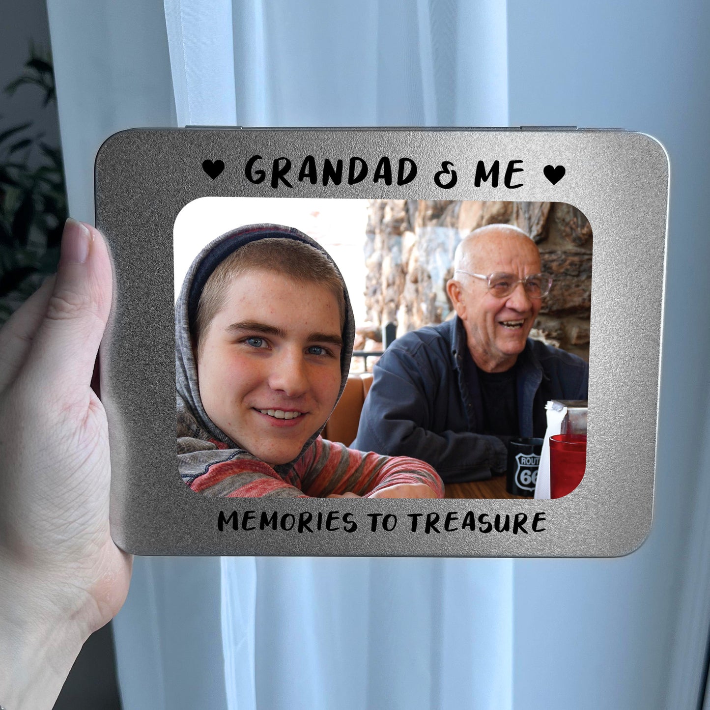 Grandad Gift For Birthday Photo Storage Personalised