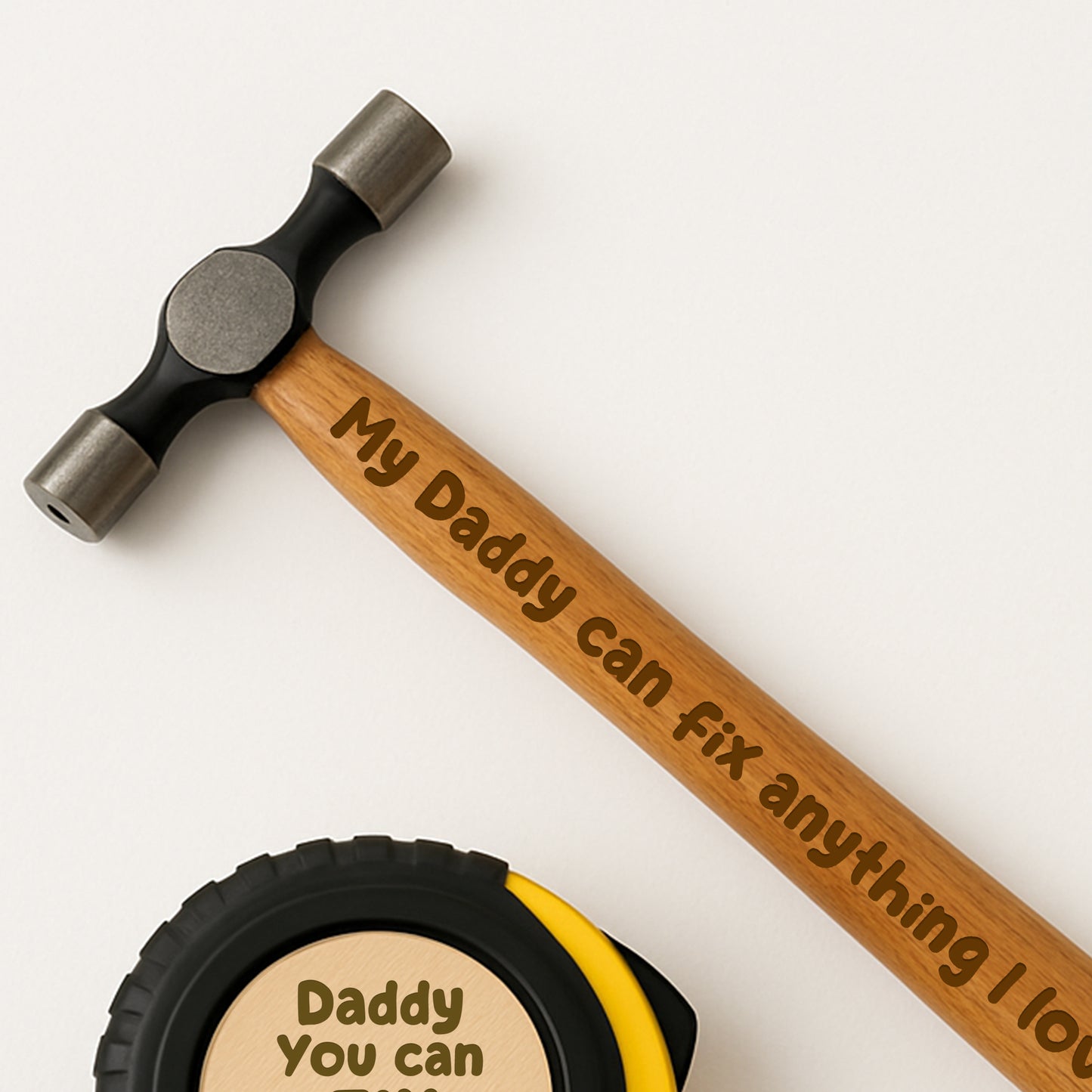 Personalised Daddy Gift For Fathers Day Engraved Hammer