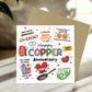 Funny 7th Anniversary Card Copper Anniversary Cards For Husband