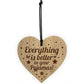 Wooden Heart Door Plaque Sign Friendship FRIEND Gift For Mum