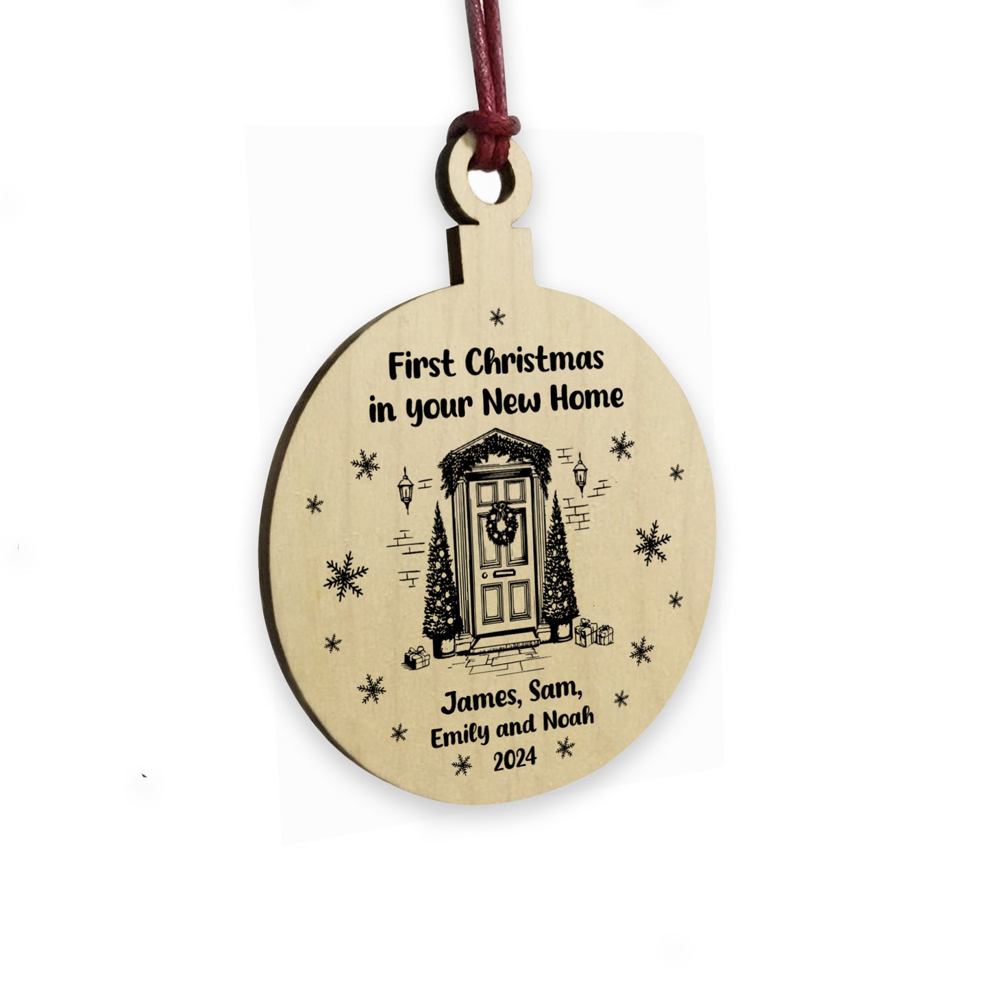 1st Christmas in Your New Home Bauble Personalised Ornament