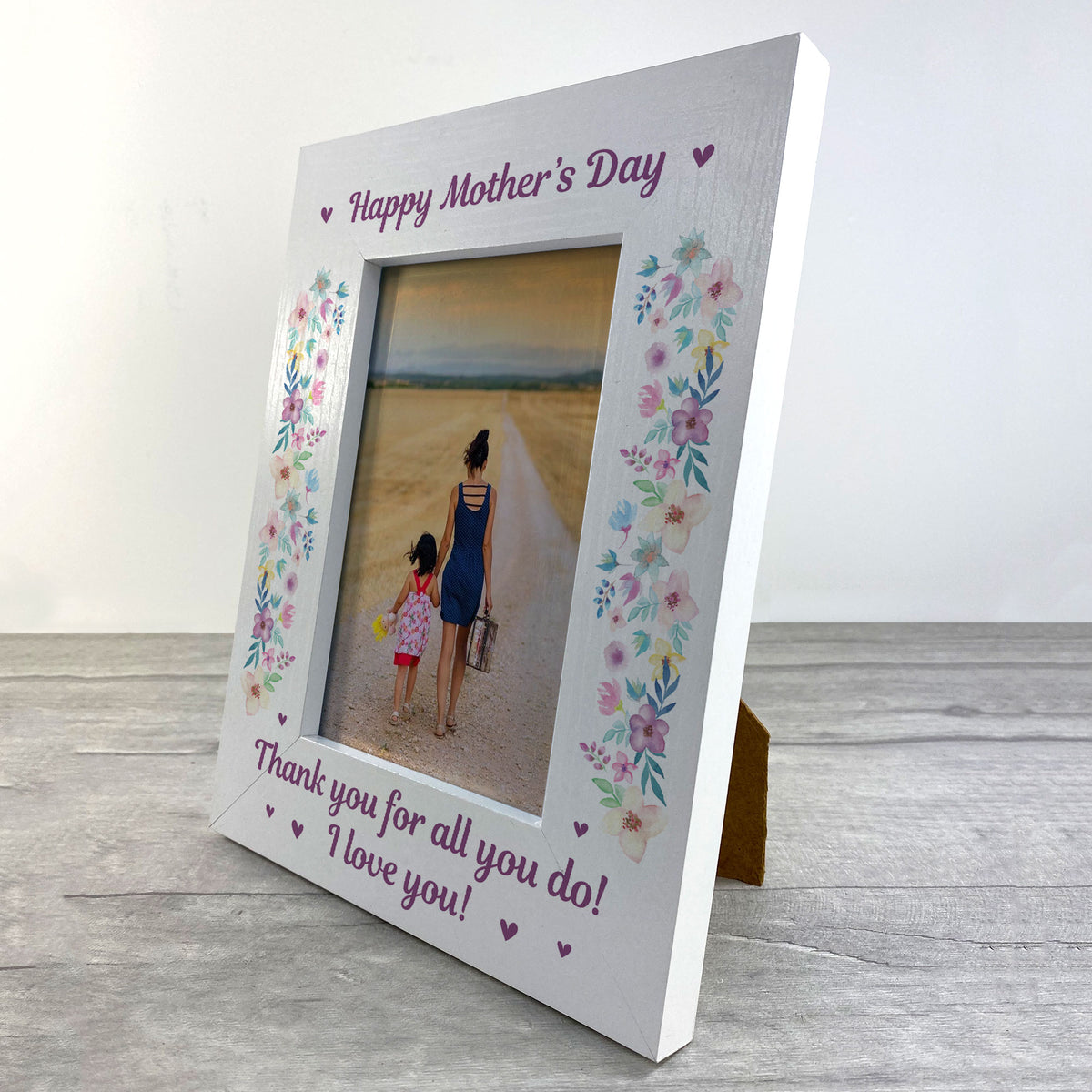 Mothers Day Gift Wooden 6x4  Frame Mum Gift From Daughter Son