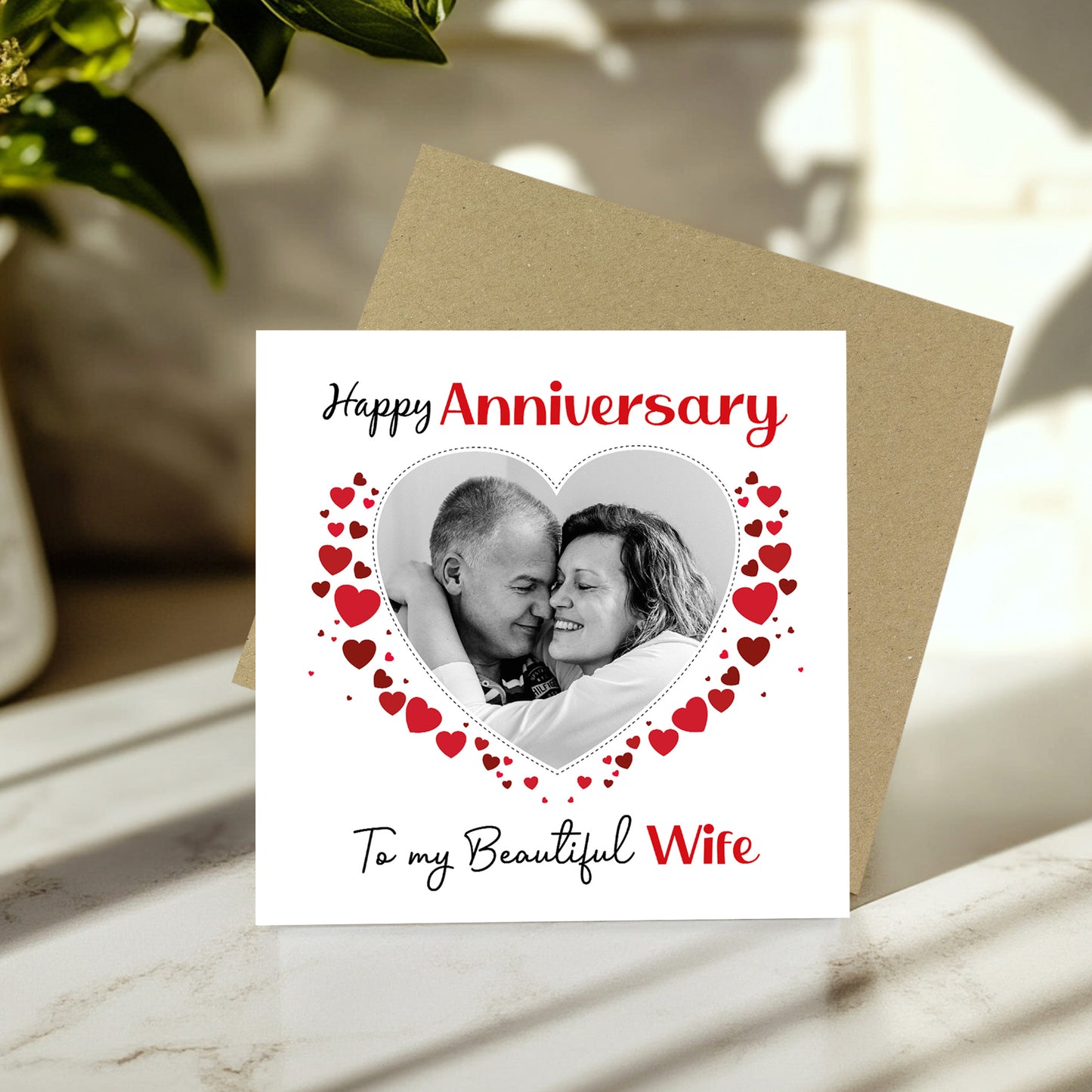 Anniversary Personalised Photo Anniversary Card To My Wife