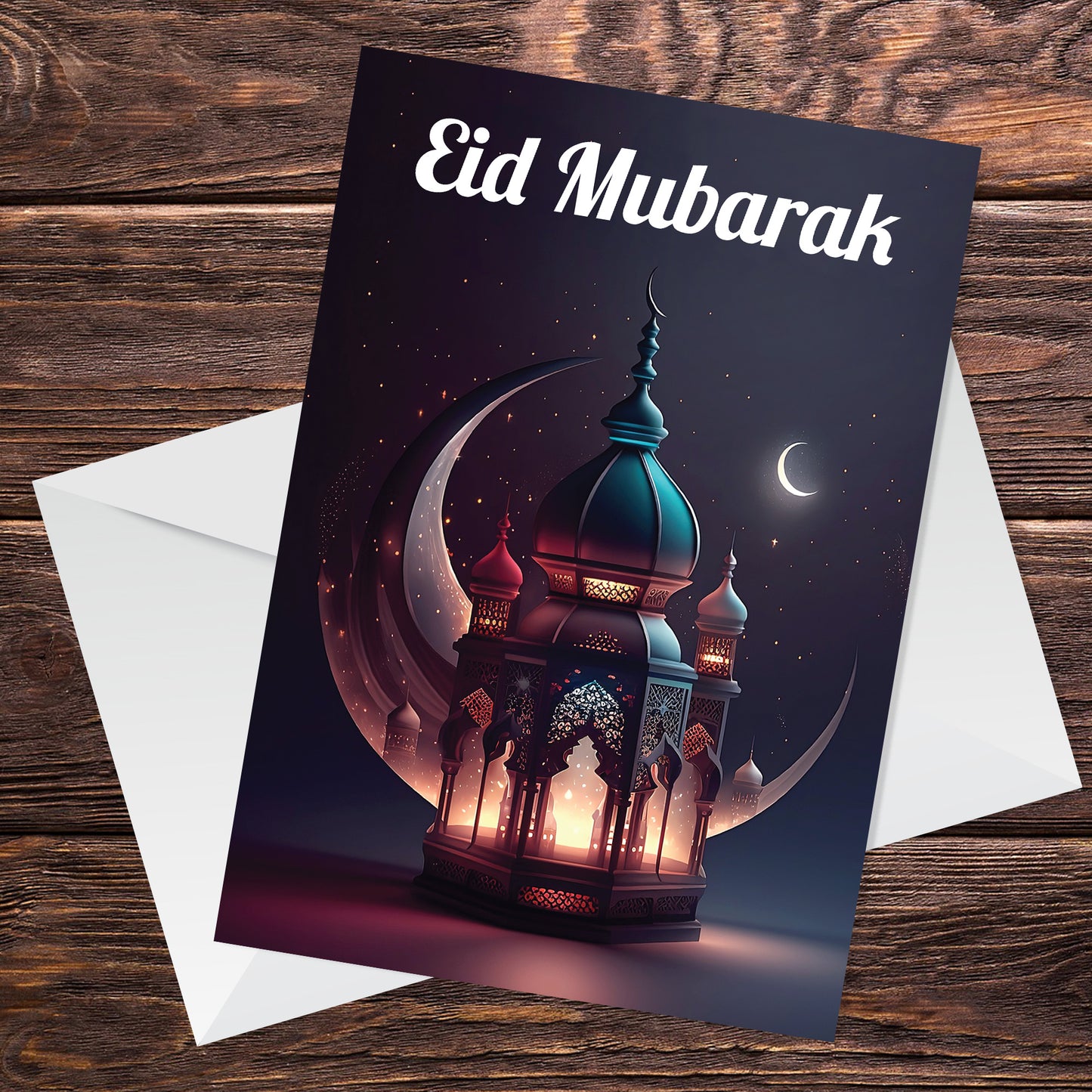 Eid Mubarak Ramadan Greetings Card For Friends Family