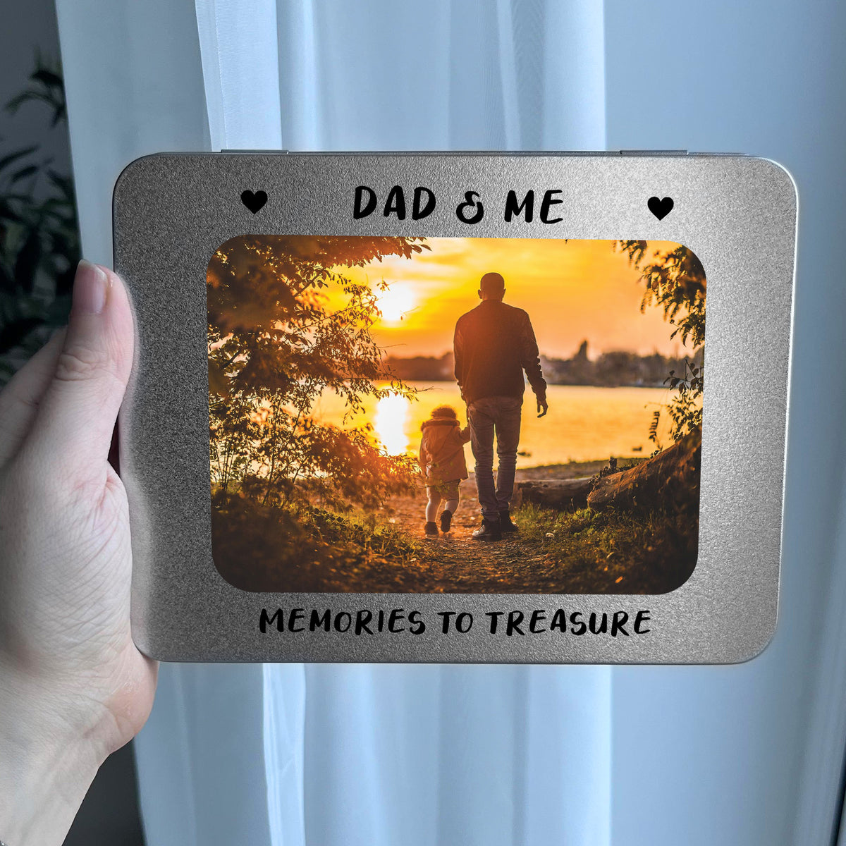 Dad Gift For Birthday Photo Storage Box Personalised Gift