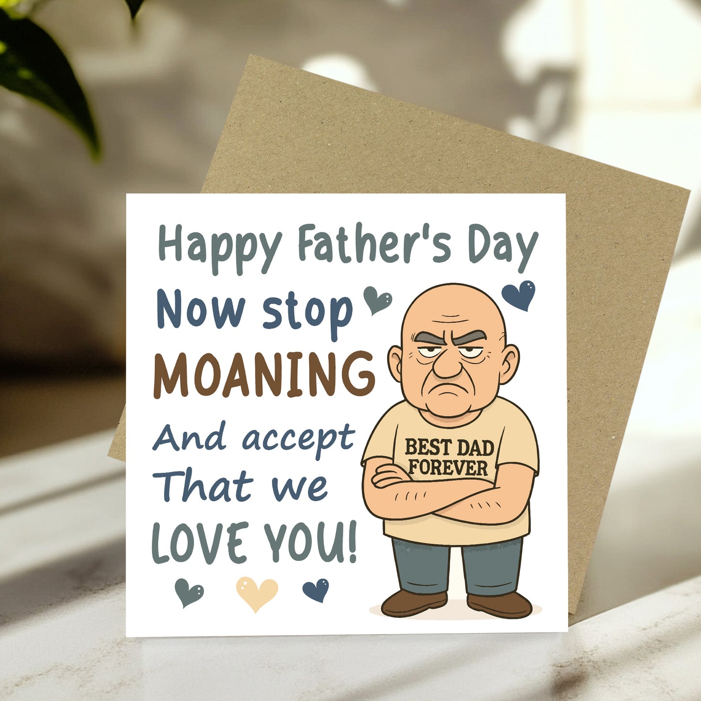 Funny Fathers Day Card For Dad Novelty Happy Father's Day Card