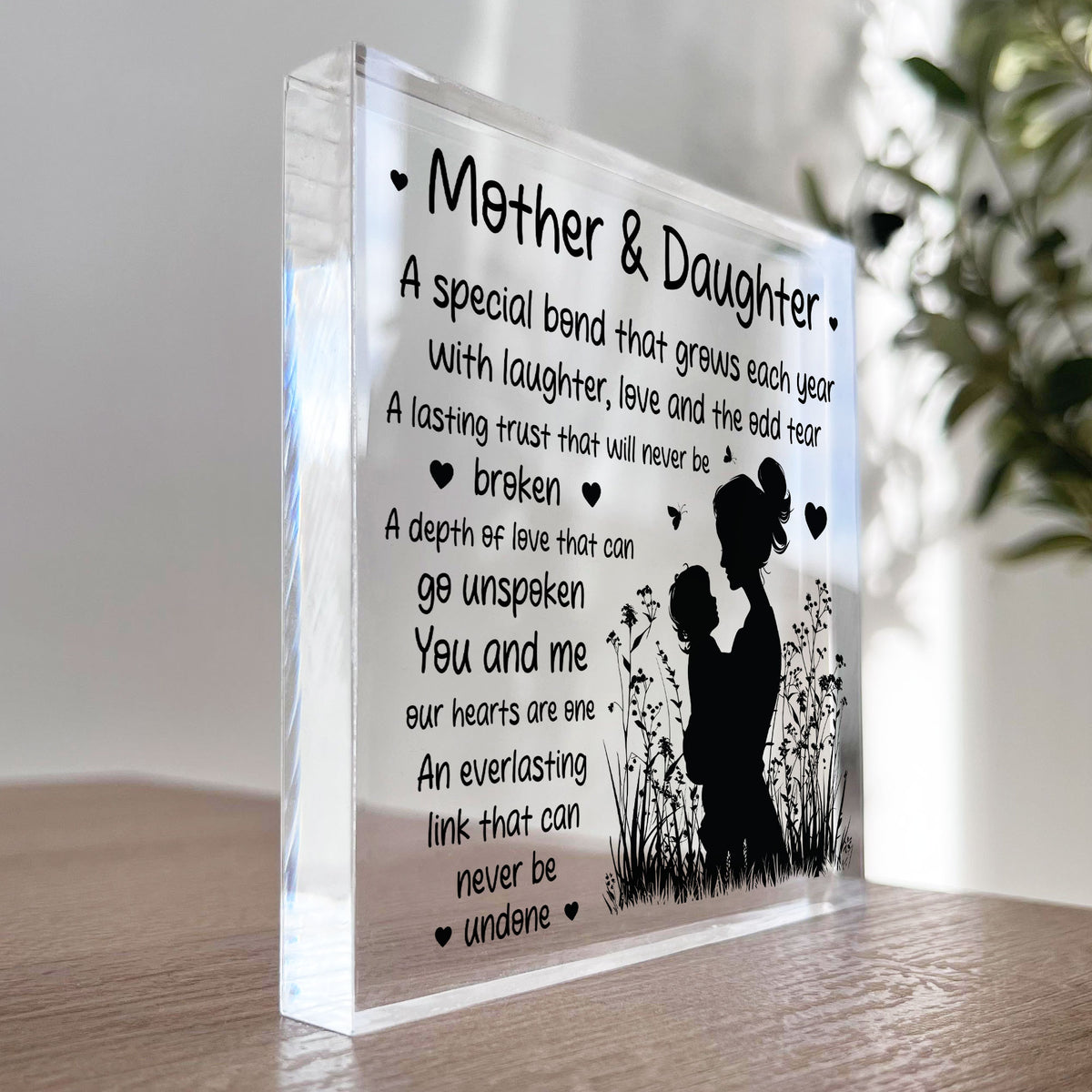 Mother And Daughter Plaque Mum Daughter Mum Gifts From Daughter