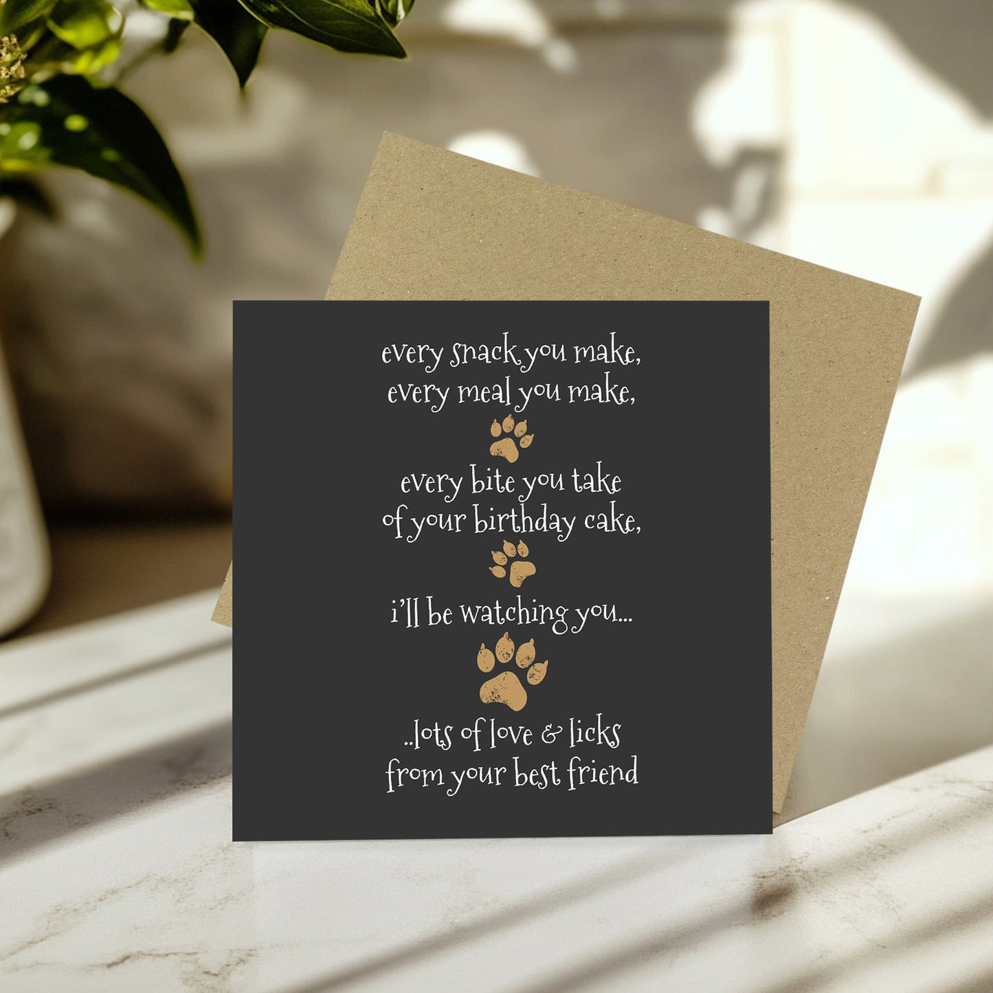 Funny Happy Birthday Card From The Dog Birthday Card For Mum Dad