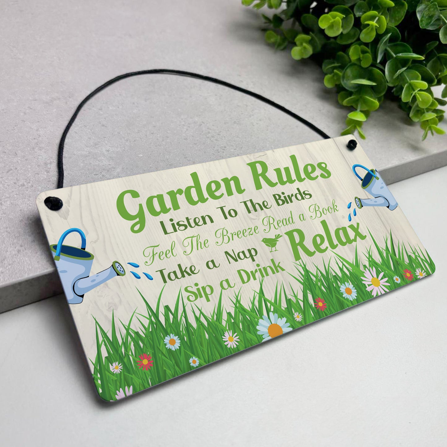Garden Sign For Outdoor Hanging Garden Rules Sign For Yard