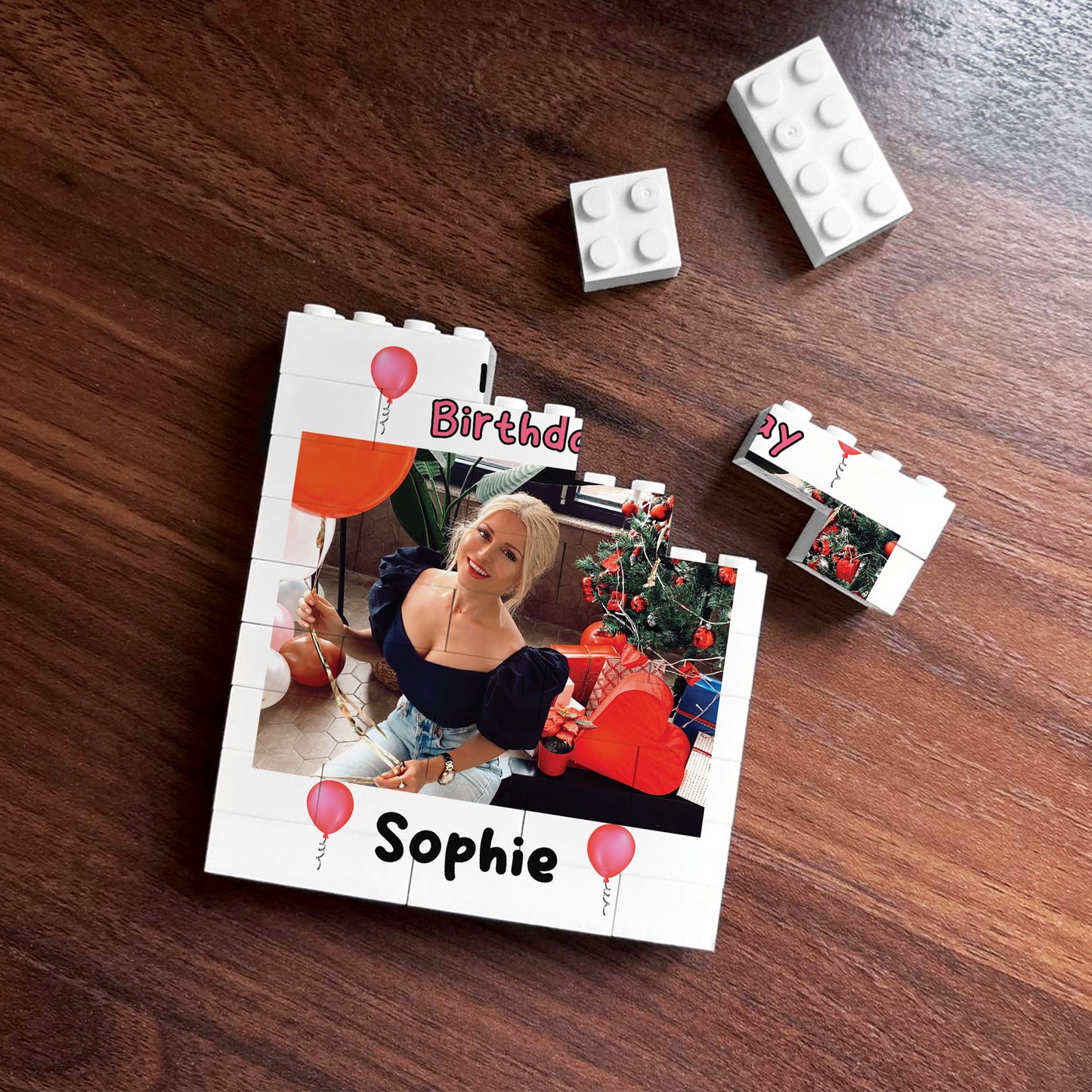 Personalised Photo Bricks Photo Plaque Birthday Gifts For Women