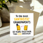 Gold Anniversary Card for Grandparents 50th Anniversary Card