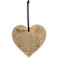 Mum Treasured Like Gold Cute Mothers Day Hanging Heart